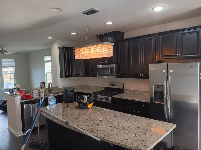 Kitchen freshly painted by Pure Quality Painting